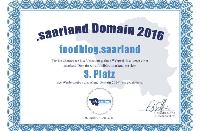 Foodblog .saarland Domain