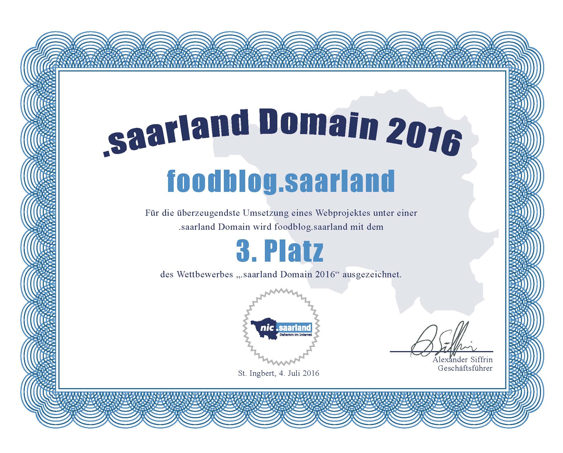 Foodblog .saarland Domain